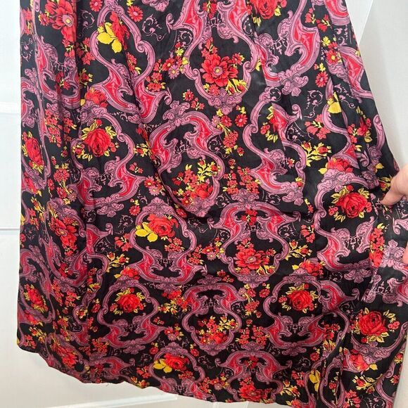 Anthropologie Modcloth We'll Meet Again Floral Retro Halter Maxi Dress Size 8 - Picture 10 of 12